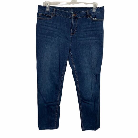 J. Jill Plus Size Mid Rise Skinny Jeans - Picture 1 of 4